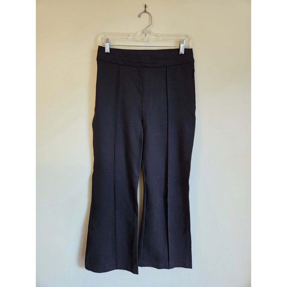 Spanx The Perfect Pant Black Ponte Hi Rise Flare Sz Medium‎ Slimming